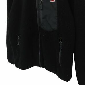 C331 Levi's リーバイス ボア フリースジャケット ポケット ジャケット 上着 羽織り トップス メンズ M ブラック 黒 の画像3