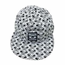 H708⑧ 良品 NEW ERA ニューエラ TOY MACHINE BRAIN WASH コラボ 9FIFTY スナップバック キャップ CAP 帽子 白系 綿100% サイズ調整可_画像2