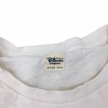 NC209 Ron Herman ロンハーマン 半袖 Tシャツ ティシャツ トップス カットソー メンズ L ホワイト 白 コットン 綿 100% 日本製_画像6