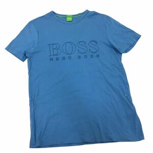 NC210 HUGO BOSS ヒューゴボス 半袖 Tシャツ ティシャツ トップス カットソー メンズ S ライトブルー 水色 コットン 綿 100%