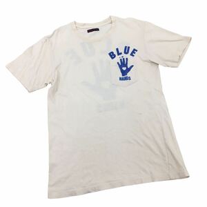 NC210 BLUEBLUE ブルーブルー 聖林光司 半袖 Tシャツ ポケット ティシャツ トップス カットソー メンズ M オフホワイト 日本製