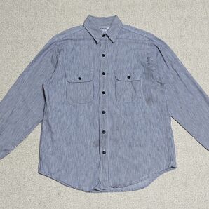 70s FIVEBROTHER ファイブブラザー ヴィンテージネルシャツ 米国製 長袖シャツ コットン BLUE