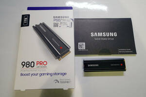 SAMSUNG SSD 980PRO　【MZ-V8P1T0】　PCIe4.0 NVMe M.2 SSD 1TBヒートシンク付きモデル