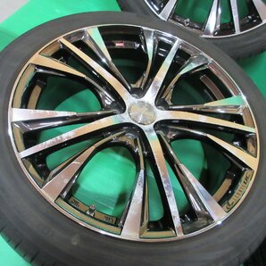 エスティマ 225/45R19 バリ山夏タイヤ 80-85%山 ヨコハマBluEarth RV-02 4本 5穴PCD114.3 7.5J +48 エルグランド エリシオン C-HR 中古新潟の画像2