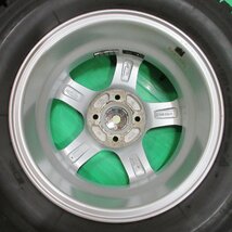 良品 フリード 185/70R14 冬用2021年バリ山スタッドレス 90%山 ブリヂストン BLIZZAK VRX2 4本 4穴PCD100 +50 フリードスパイク 中古新潟_画像4