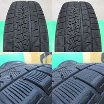 レクサス RX純正 235/60R18 冬用スタッドレス 60%-70%山 ピレリ ICE ASIMMETRICO 4本 5穴PCD114.3 7.5J +35 マットブラック 中古新潟_画像9