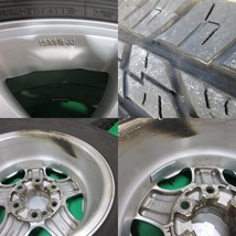 希少 いすゞ ウィザード純正 225/80R15 バリ山夏タイヤ 80-90%山 ヨコハマ GEOLANDAR A/T G015 4本 6穴PCD139.7 6.5JJ +38 ミュー 中古新潟_画像8