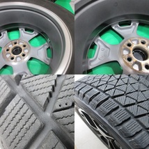 良品 スバルXV純正 225/60R17 冬用バリ山スタッドレス 80%山 ブリヂストン BLIZZAK DM-V2 4本 5穴PCD100 7J +55 フォレスター 中古新潟_画像8