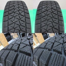 良品 スバルXV純正 225/60R17 冬用バリ山スタッドレス 80%山 ブリヂストン BLIZZAK DM-V2 4本 5穴PCD100 7J +55 フォレスター 中古新潟_画像10