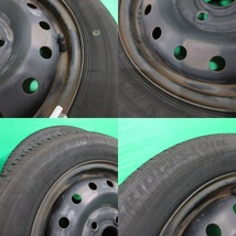 ライフ純正 155/65R13 夏タイヤ 60-70%山 ブリヂストン ECOPIA NH100C 4本 4穴PCD100 4.00B +40 ゼスト ザッツ ホンダ純正 中古新潟_画像6