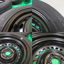 ホンダ N-BOX純正 155/65R14 2023年バリ山夏タイヤ 80%-90%山 ダンロップ ENASAVE EC300 4本 4穴PCD100 4.5J +40 N-ONE N-WGN 中古新潟_画像7