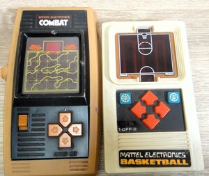 【ジャンク】BANDAI COMBAT MATTEL BASKETBALL 携帯ゲーム ２点セット