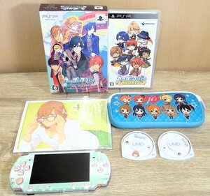 【中古】SONY PSP 3000 ブロッサムピンク 本体 バッテリーなし うたのプリンスさまっ ソフトまとめ