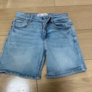 ZARA KIDS デニム ショーパン ストレッチあり ウエスト調整可