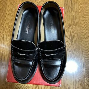 ローファー size24.0 通学用 ブラック/セダークレスト