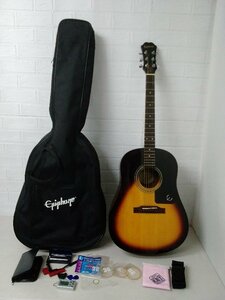 Epiphone Epiphone акустическая гитара AJ-10 VS GURANTEED мягкий чехол имеется ...South band губная гармоника 