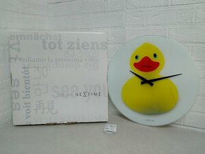 2 NEXTIME ウォール クロック B2001141 時計 Duck 43㎝ Glass 掛け時計 あひる アヒル