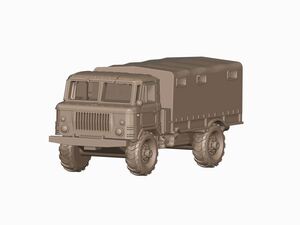 1/72 レジンキット　未塗装 ロシア軍　GAZ-66 軍用トラック【同梱可能】Y7204