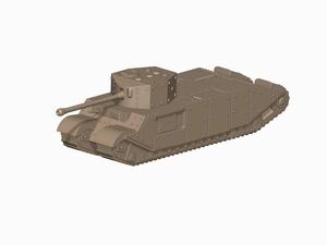 1/72レジンキット　未塗装　イギリス軍　TOG 2 超重戦車 【同梱可能】Y7204