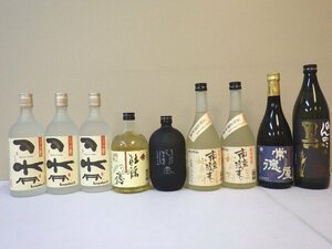 古酒 未開栓 9本セット 麦焼酎 壱岐っ娘 夢 秘蔵酎 杜話の穂 のんのこ 黒 他 720-900ml 20-25% L3491sz