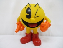 6784B ナムコ パックマン ソフビ フィギュア コインバンク 貯金箱　namco PAC-MAN 全高約20㎝ 希少 レア でっかいナムコ超殿堂貯金箱 _画像1