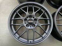 1円～！美品！鍛造ホイール！軽量！BBS RG-R（RG709）18インチ7.5J+45 PCD114.3-5H！パウダー塗装でDBKカラーに！アクセラ、NCロードスター_画像4