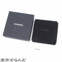 101701343 シャネル CHANEL ココマーク フープ ピアス ゴールドxブラック メタル レザー B23C レディース_画像8