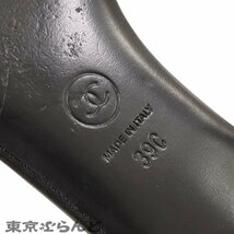 101707843 シャネル CHANEL カメリア ミュール G32241 ブラック スパンコール ココマーク 39 サンダル レディース_画像5