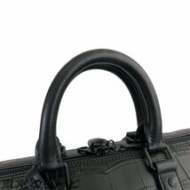 101714223 ルイヴィトン LOUIS VUITTON キーポル バンドリエール 45 N82246 ブラック クロコダイル 2WAY ボストンバッグ ユニセックス_画像4