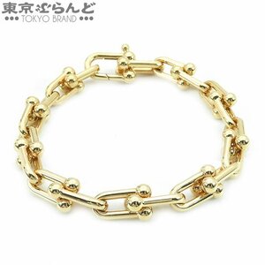 101714568 ティファニー TIFFANY&Co. ハードウェア ミディアムリンクブレスレット ラージサイズ 腕回り約17cm 70881705 K18YG ユニセックス