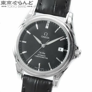 103018621 オメガ OMEGA デヴィル コーアクシャル クロノメーター 4831.51.31 ブラック レザー デビル デイト 腕時計 メンズ 自動巻 仕上済