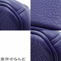 101716821 エルメス HERMES バーキン 30 オフィサー C刻印 ブルーアンクル ボルドー シルバー金具 トゴ ハンドバッグ レディース_画像4