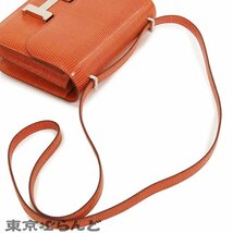 101717363 エルメス HERMES コンスタンス 3 ミニ U刻印 ロージー シルバー金具 リザード ショルダーバッグ レディース 展示未使用品_画像5