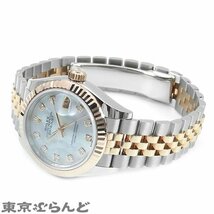 101716107 ロレックス デイトジャスト 279171NG ランダム番 SS PG ダイヤモンド シェル ジュビリーブレス 箱保付 腕時計 レディース 自動巻_画像2