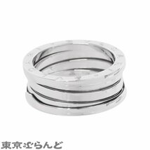 101707234 ブルガリ BVLGARI B-Zero1 ビーゼロ1 リング ホワイトゴールド K18WG 2バンド S幅 60 指輪 メンズ 仕上済_画像3