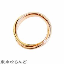 101708992 カルティエ CARTIER トリニティ リング K18WG K18YG K18PG スリーカラーゴールド 58 指輪 ユニセックス 仕上済_画像2