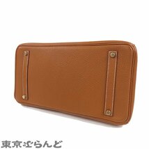 101681489 エルメス HERMES バーキン 35 □J刻印 ゴールド G金具 トゴ ハンドバッグ レディース_画像3