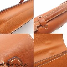 101717531 エルメス HERMES サックアデペッシュ 27 □H刻印 ゴールド シルバー金具 エプソン ビジネスバッグ メンズ_画像8