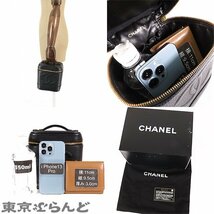 101695762 シャネル CHANEL バニティバッグ ブラック ゴールド金具 キャビアスキン ココマーク ハンドバッグ レディース_画像9