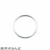 101716724 ブシュロン エピュール 1ロー リング JAL0118160 K18WG ダイヤモンド #60 19.5号相当 フルエタニティ 指輪 ユニセックス 仕上済_画像4