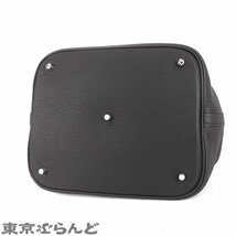 101717919 エルメス HERMES ピコタンロック GM □O刻印 ブラック 黒 シルバー金具 トリヨン ハンドバッグ レディース_画像3