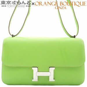 101712165 エルメス HERMES コンスタンス 3 エラン □P刻印 アップルグリーン シルバー金具 スイフト ショルダーバッグ レディース