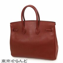 101718771 エルメス HERMES バーキン 35 □A刻印 ルージュアッシュ ゴールド金具 クシュベル ハンドバッグ レディース_画像2