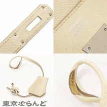 101720076 エルメス HERMES バーキン 30 T刻印 クレ シルバー金具 エプソン ハンドバッグ レディース_画像9