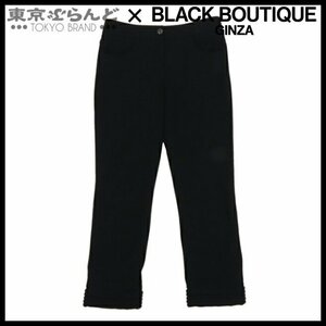 101691669 シャネル CHANEL クロップドパンツ P44842V21513 ブラック ウール ＃36 レディース