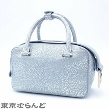 101688680 デルボー DELVAUX クールボックスミニ 2WAY AA0463AMF080EPA メタリックブルー SV金具 レザー ショルダーバッグ レディース_画像2