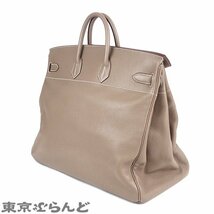 101675620 エルメス HERMES オータクロア 50 □N刻印 エトゥープ トリヨンクレマンス ハンドバッグ メンズ レディース_画像2