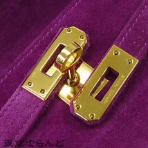 101721569 エルメス HERMES ポシェットケリー □I刻印 紫 シクラメン ゴールド金具 ドブリス ミニバッグ クラッチバッグ レディース_画像7