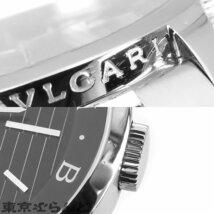 101692128 ブルガリ BVLGARI ソロテンポ ST37S ブラック SS 黒文字盤 ケース付き 腕時計 メンズ クォーツ式 電池式_画像8
