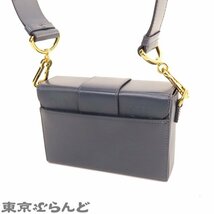 101719794 クリスチャンディオール Christian Dior 30 モンテーニュ マイクロ バッグ ブルー G金具 レザー ショルダーバッグ レディース A_画像2